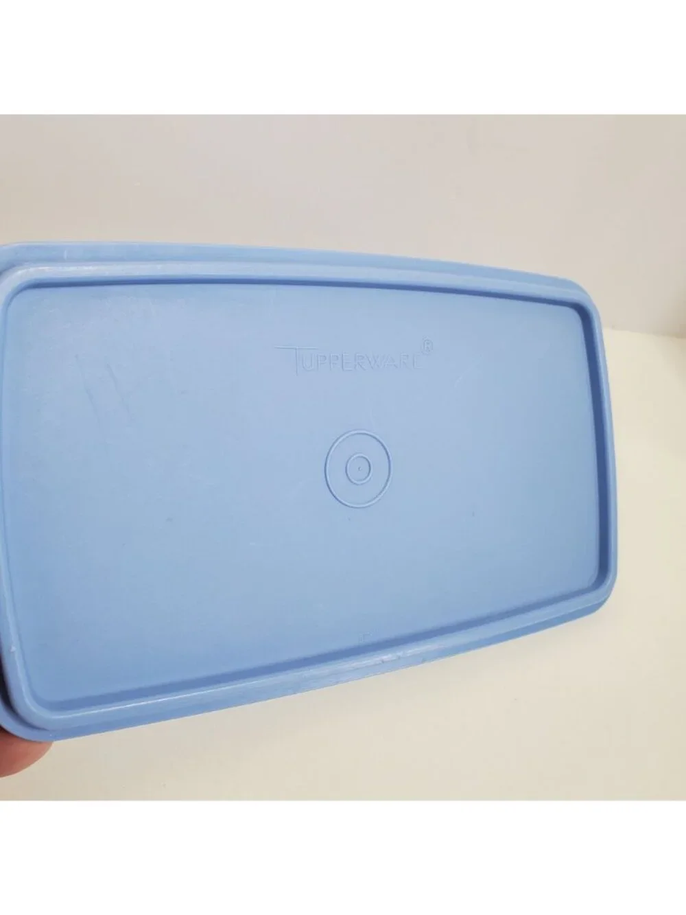 Tupperware Replacement Lid Rectangular Blue Seal 817